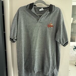 Vintage Baltimore Orioles Gray Polo Shirt with Black Accents